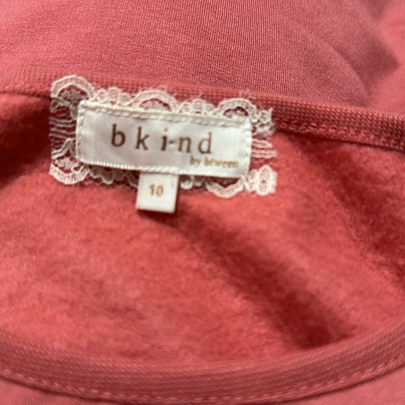 Blush Pink BKIND by BTWEEN Unicorn and Hearts Sweatshirt Size 10 - Picture 5 of 5